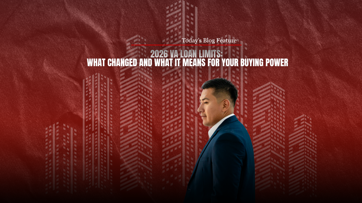 Comparison graphic showing 2025 versus 2026 VA loan limit increases for home buying power