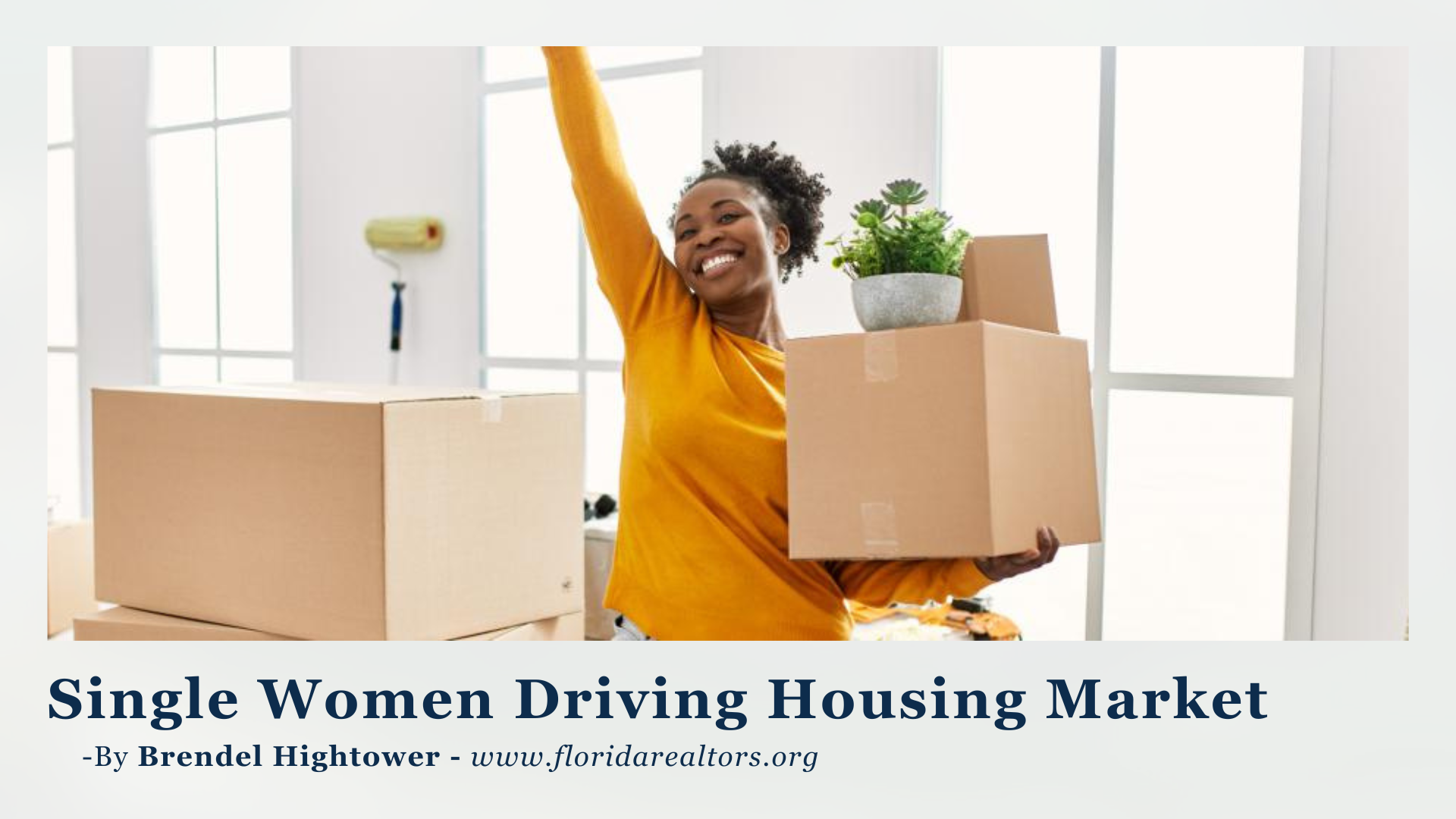 Single Women Driving Housing Market header image.