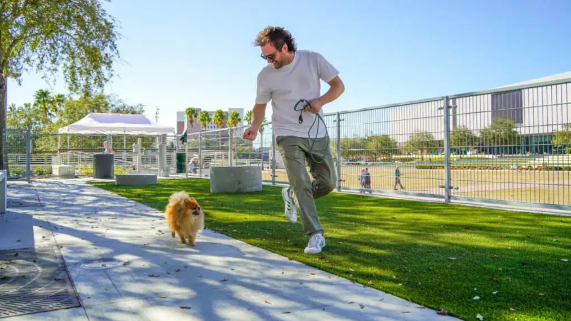 Dog park on Riverwalk