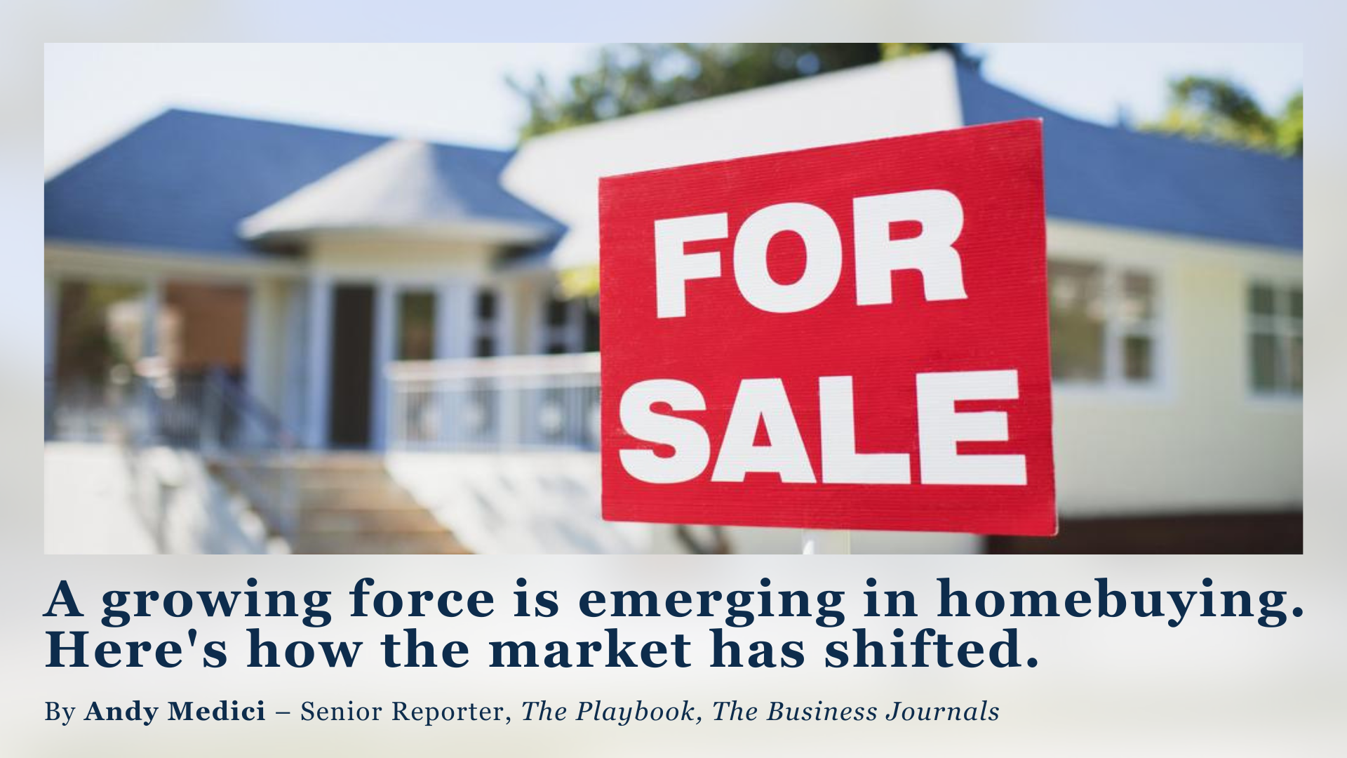 A growing force is emerging in homebuying. Here's how the market has shifted. header image.