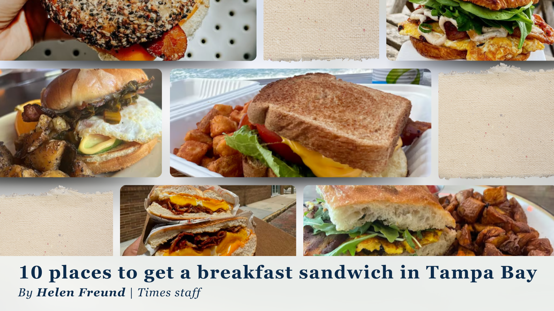 10 places to get a breakfast sandwich in Tampa Bay header image.