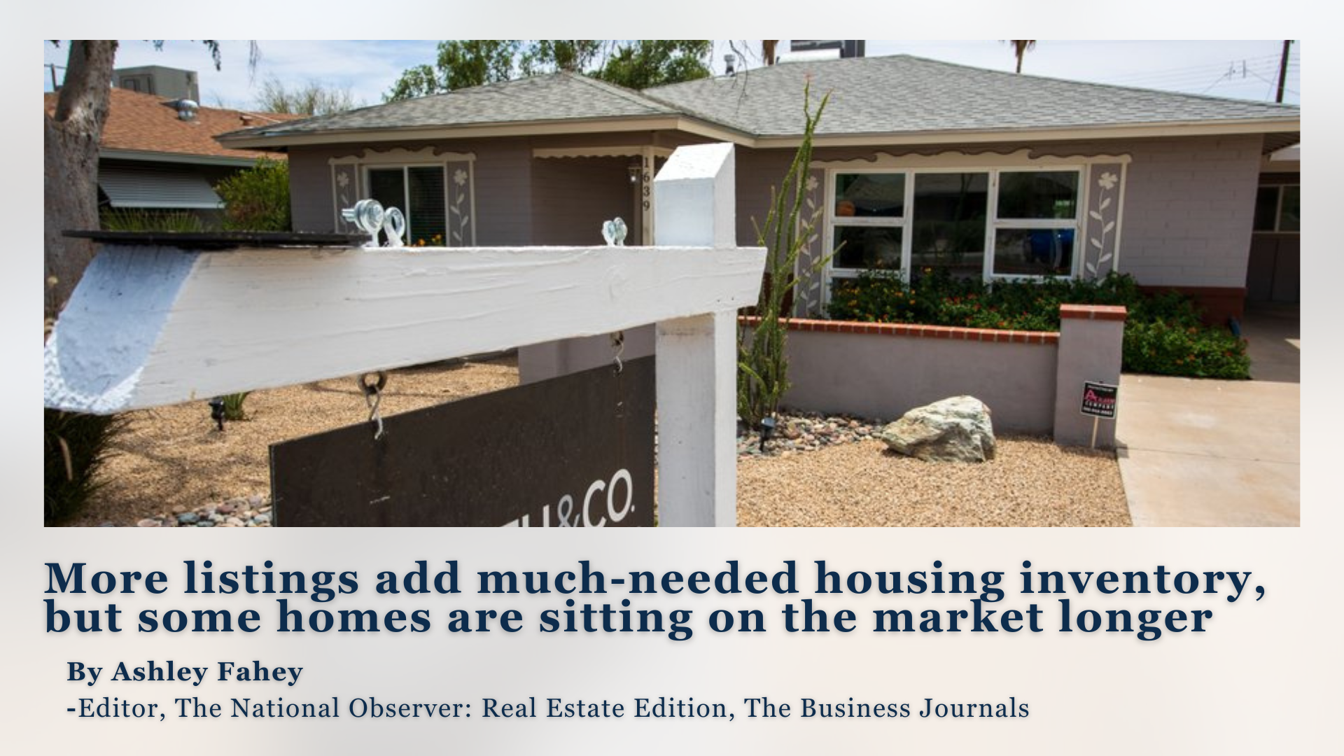 More listings add much-needed housing inventory, but some homes are sitting on the market longer header image.