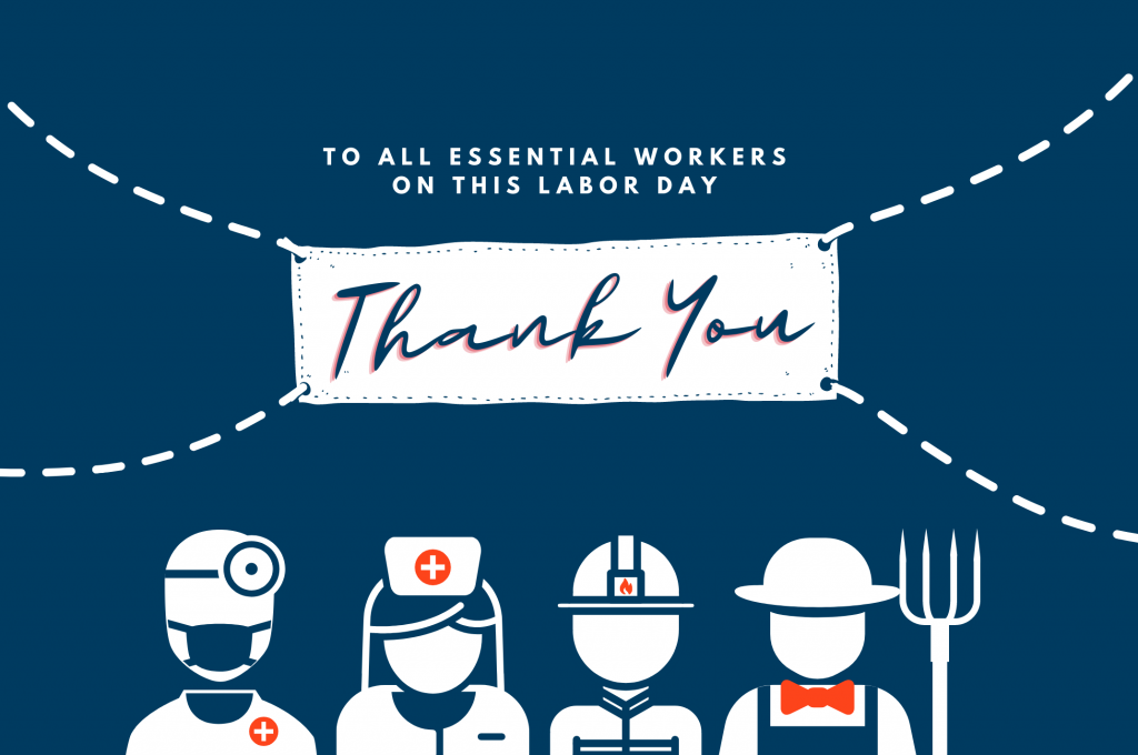 Thank You, Essential Workers header image.