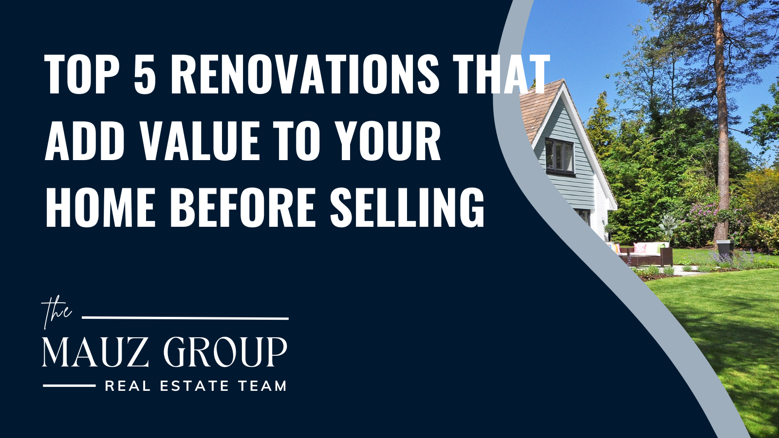 Top 5 Renovations That Add Value to Your Home Before Selling header image.