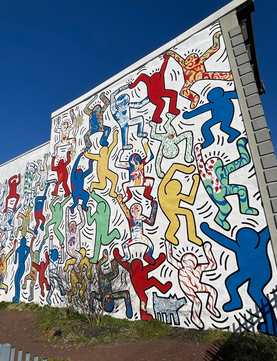 Detail from We Are The Youth, Keith Haring’s mural at 22nd and Ellsworth Streets, Philadelphia, Photo By: Casey Gaddy