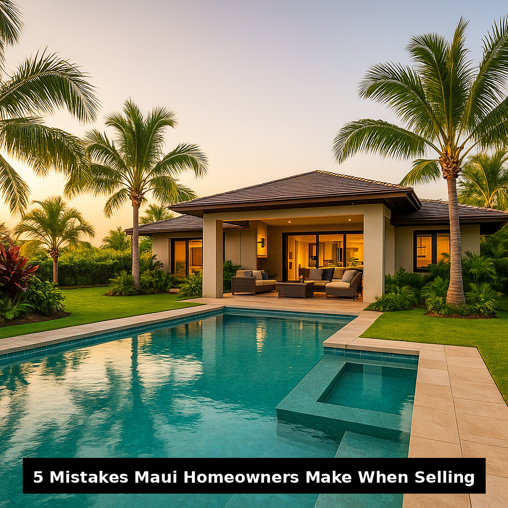 Luxury Maui Home Overlooking the Pacific Ocean at Sunse