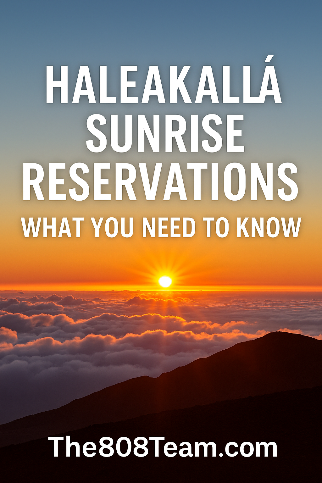 Sunrise over Haleakalā crater on Maui, viewed above the clouds — a must-see experience for visitors and locals alike
