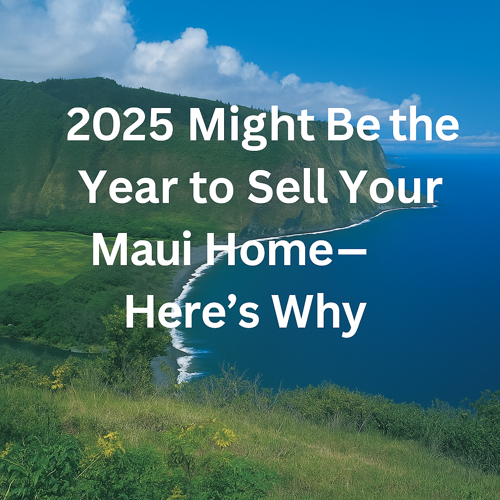 Oceanfront homes along the Maui coast with a vibrant 2025 market outlook