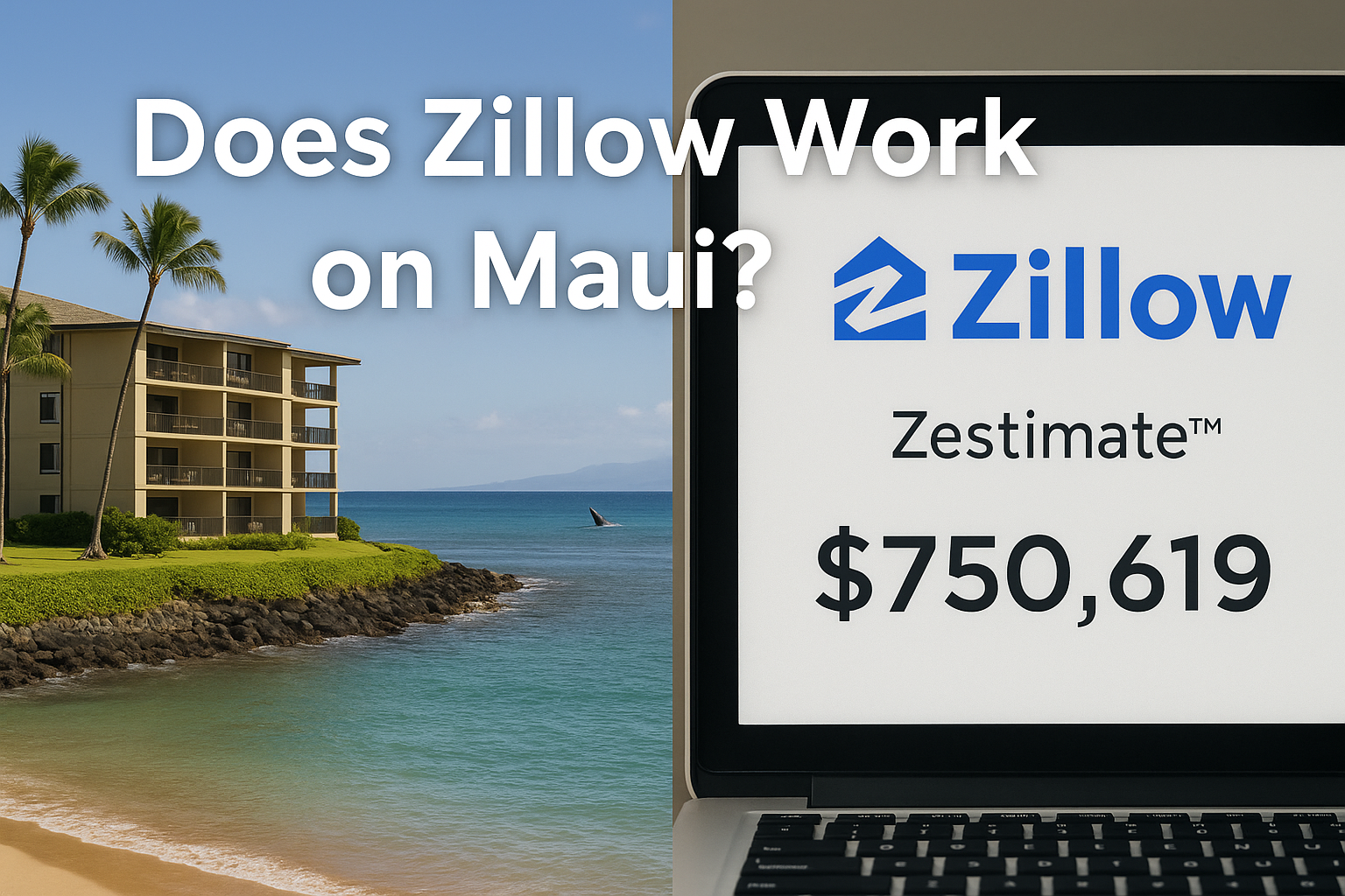 Does Zillow work in Maui? A Maui oceanfront condo showing why Zestimate often fails for unique island properties.