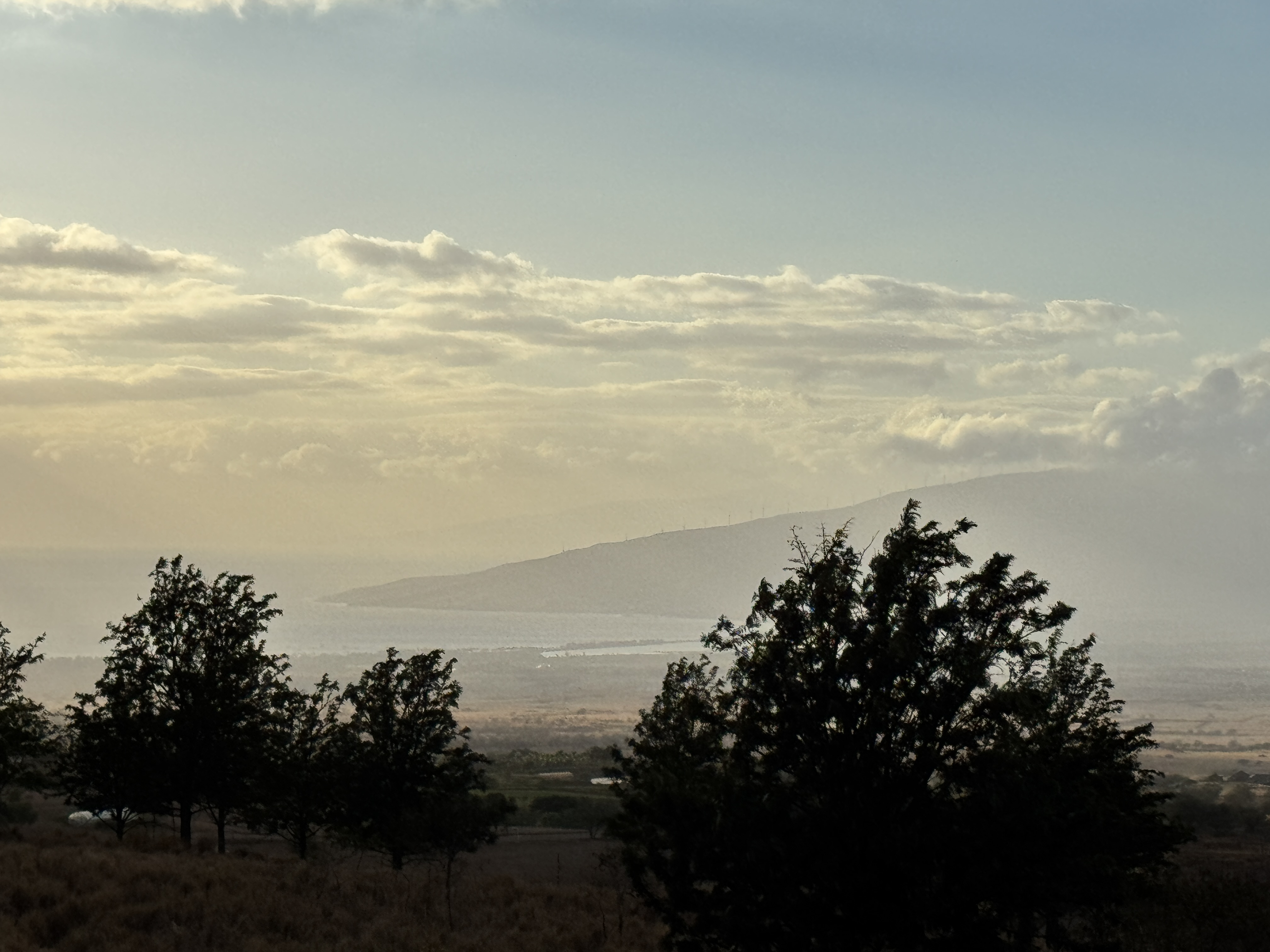 A maui afternoon from higher elevation 