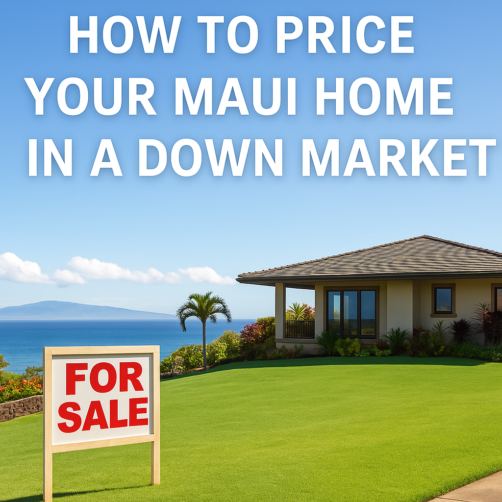 A Maui home for sale with ocean views, priced competitively to attract buyers in a down market