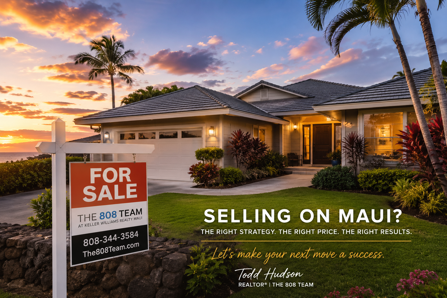 Residential property listed for sale on Maui highlighting pricing strategy and seller considerations in today's market.