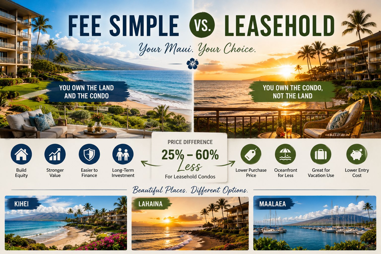 Fee Simple vs Leasehold Condos on Maui: The Ultimate Buyer Guide header image.