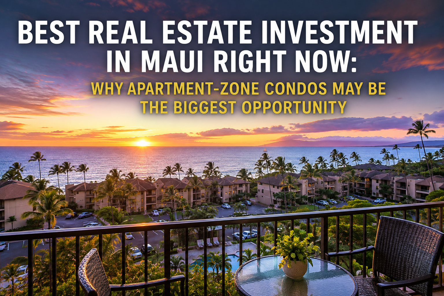Best real estate investment opportunities in Maui apartment-zoned condos
