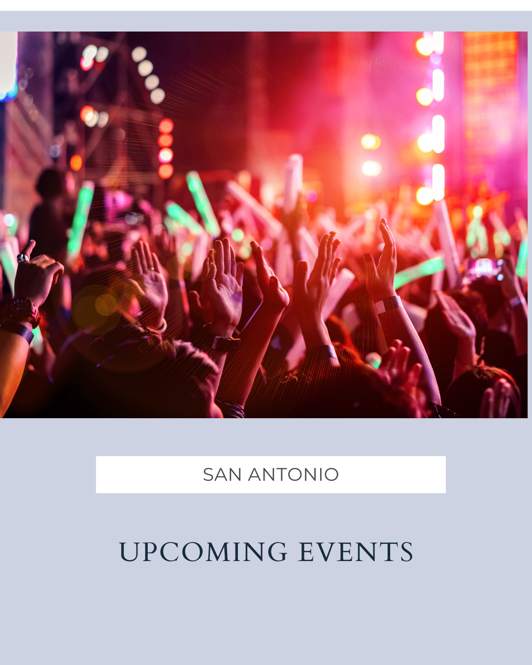 Events in San Antonio: 08-15-2025 header image.