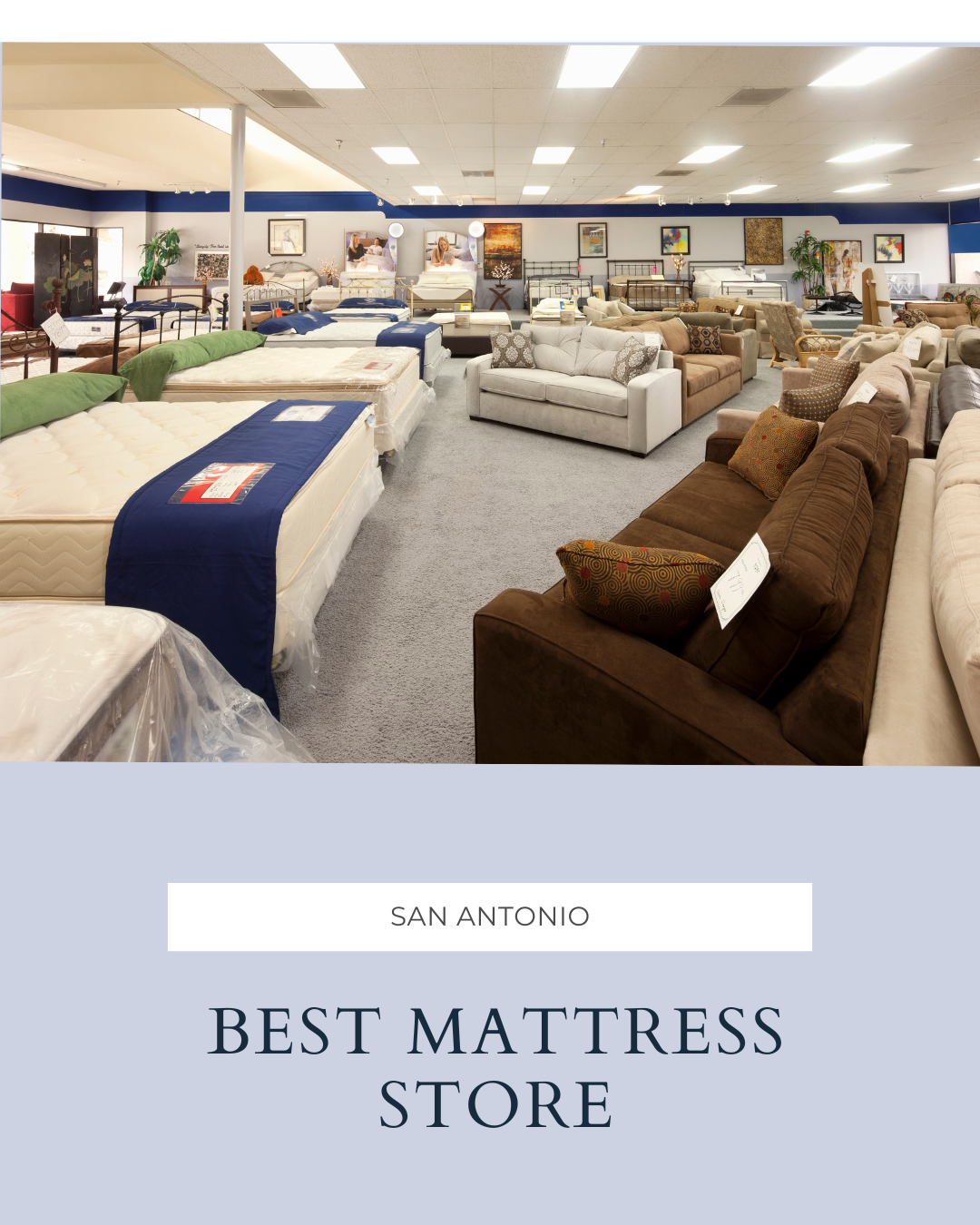 Top Mattress Stores in San Antonio header image.