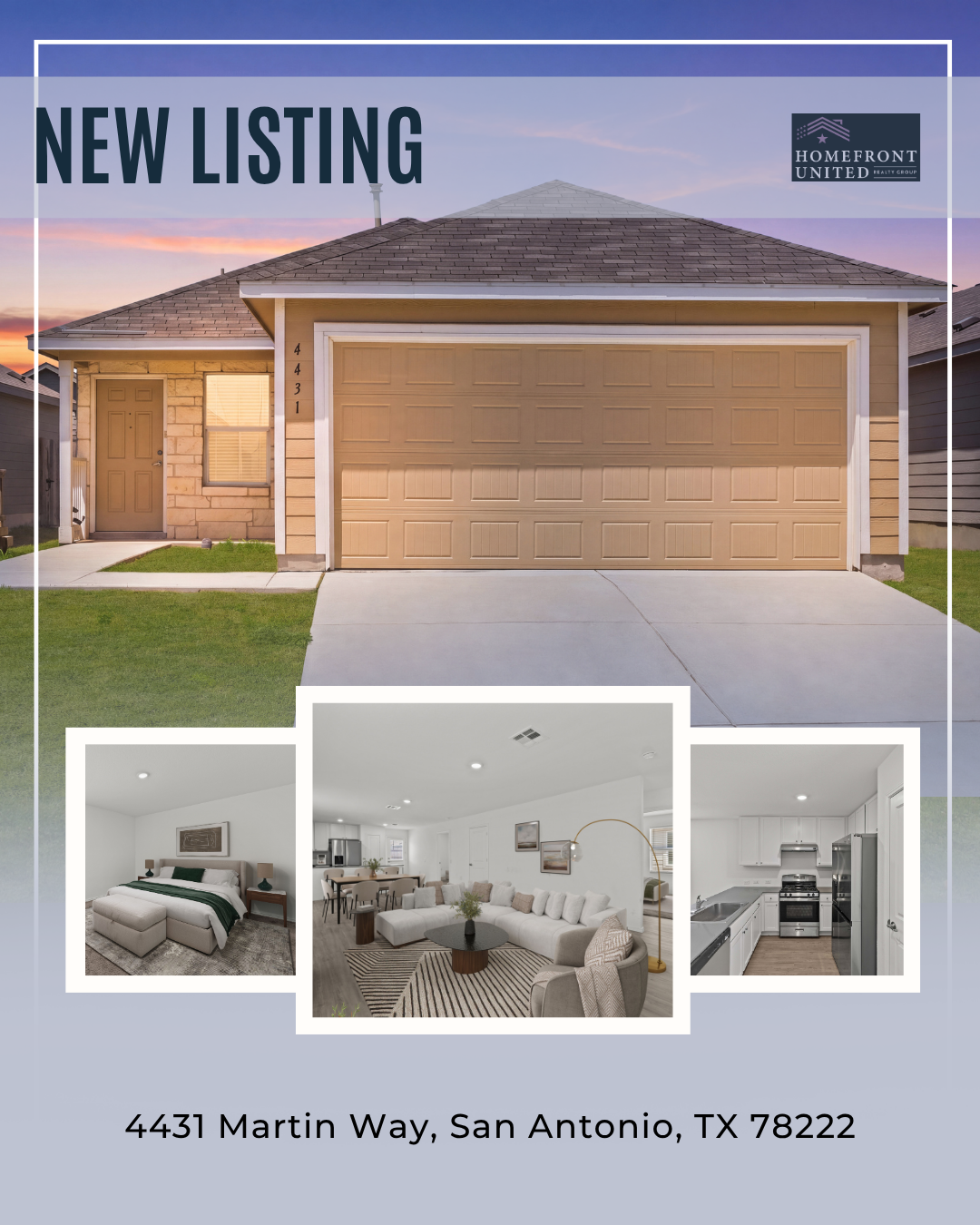 4431 Martin Way: A Modern Single-Story Home in Thea Meadows header image.