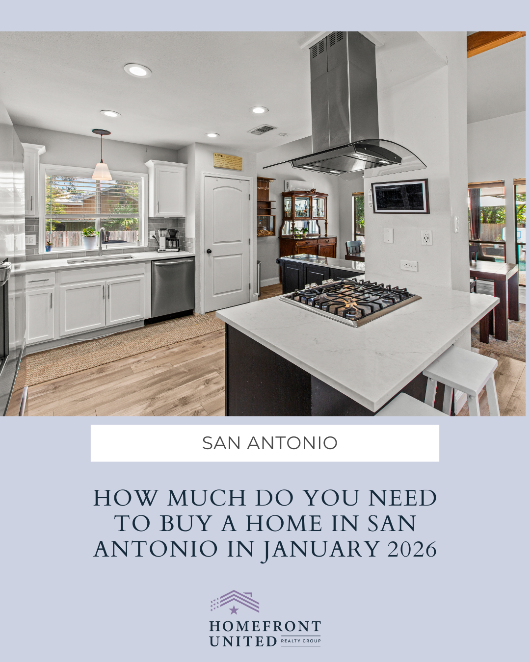 How Much Do You Need To Buy a Home in San Antonio in January 2026? header image.