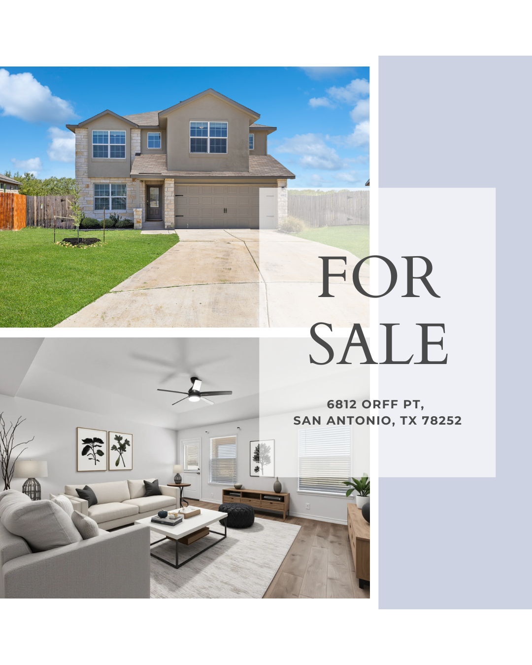 Modern Comfort & Privacy Just Minutes from Lackland AFB – 6812 Orff Pt, San Antonio, TX header image.