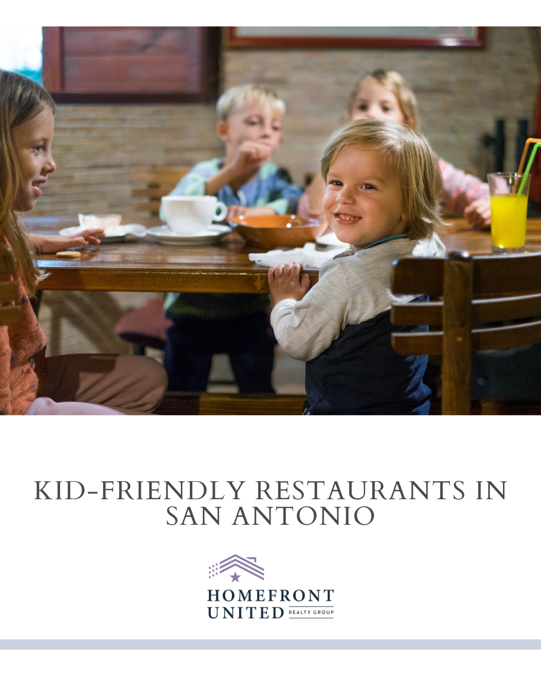 Kid-Friendly Restaurants in San Antonio header image.