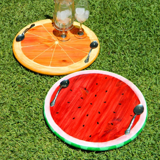DIY Summer Serving Trays header image.