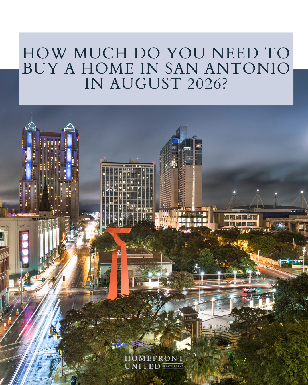 How Much Do You Need To Buy a Home in San Antonio in August 2026? header image.