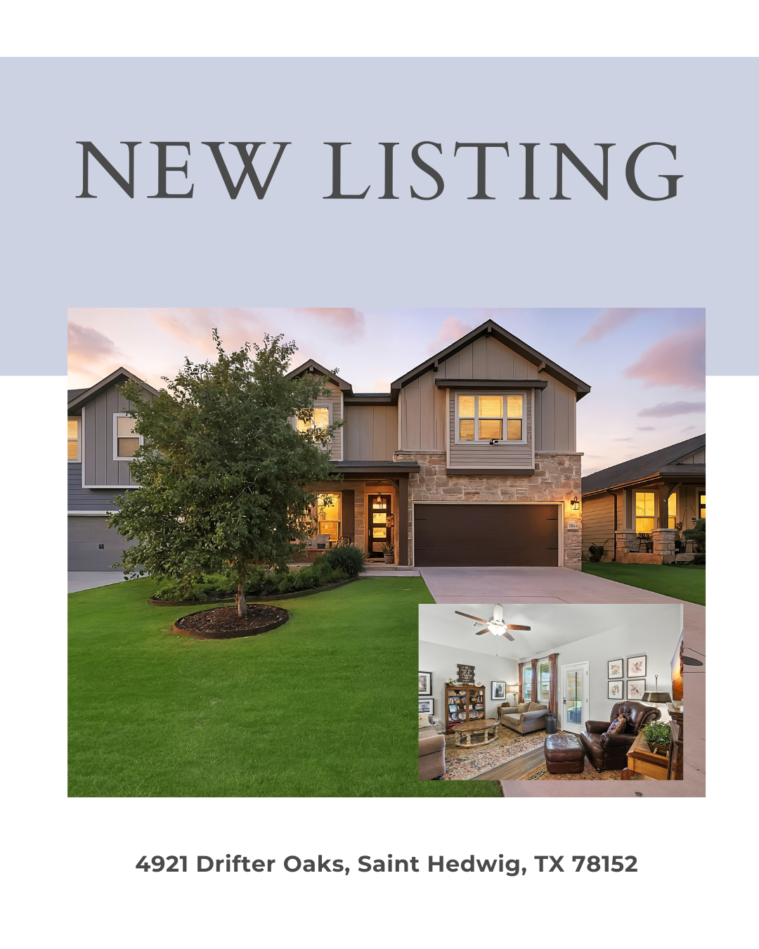 🏡 Discover Your Next Move: 4921 Drifter Oaks in Asher Place, St. Hedwig, TX header image.