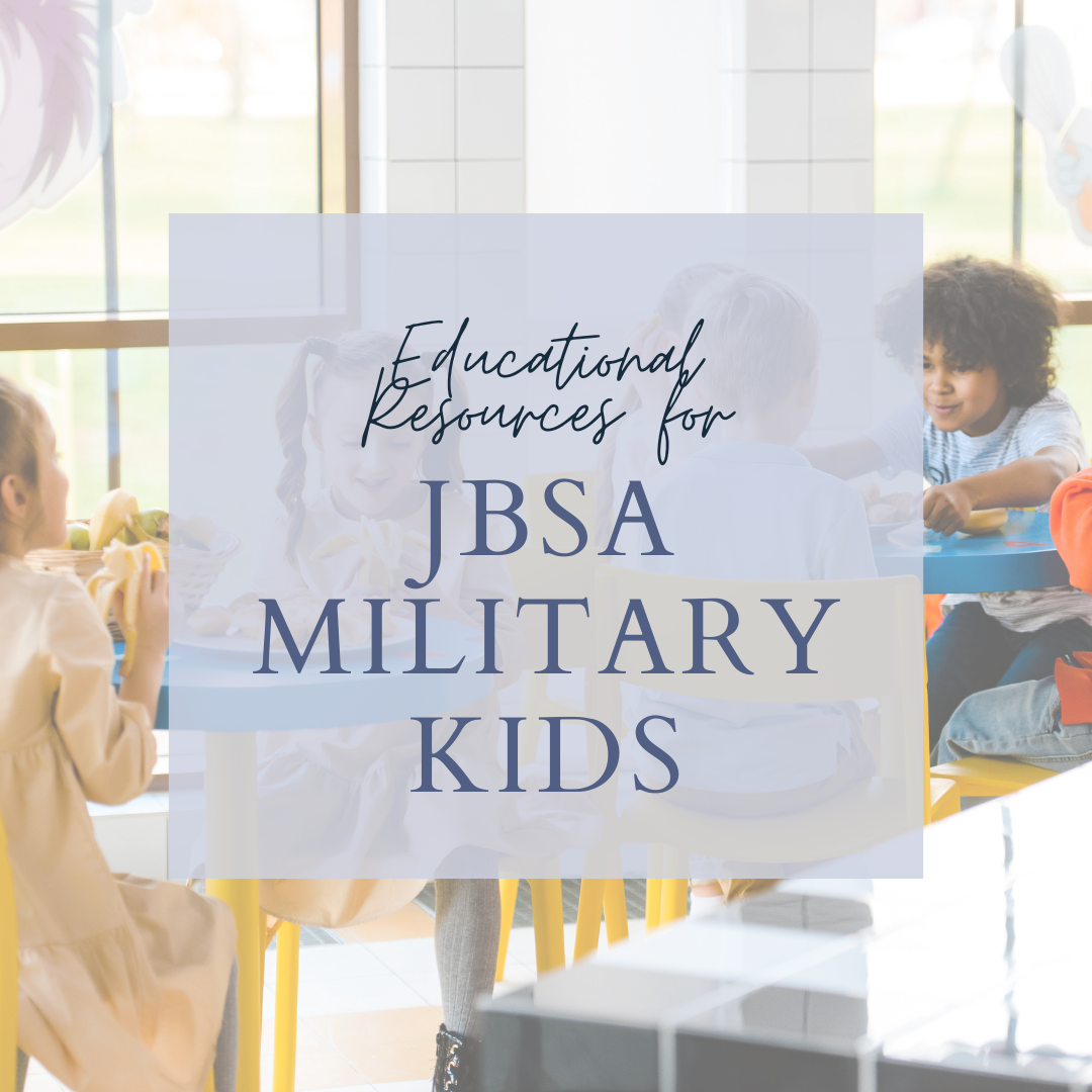 Educational Resources for JBSA Military Kids header image.