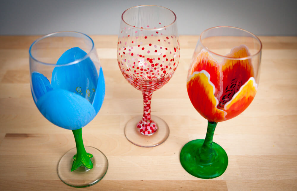 DIY Painted Wine Glasses (& Cured to Last!) header image.