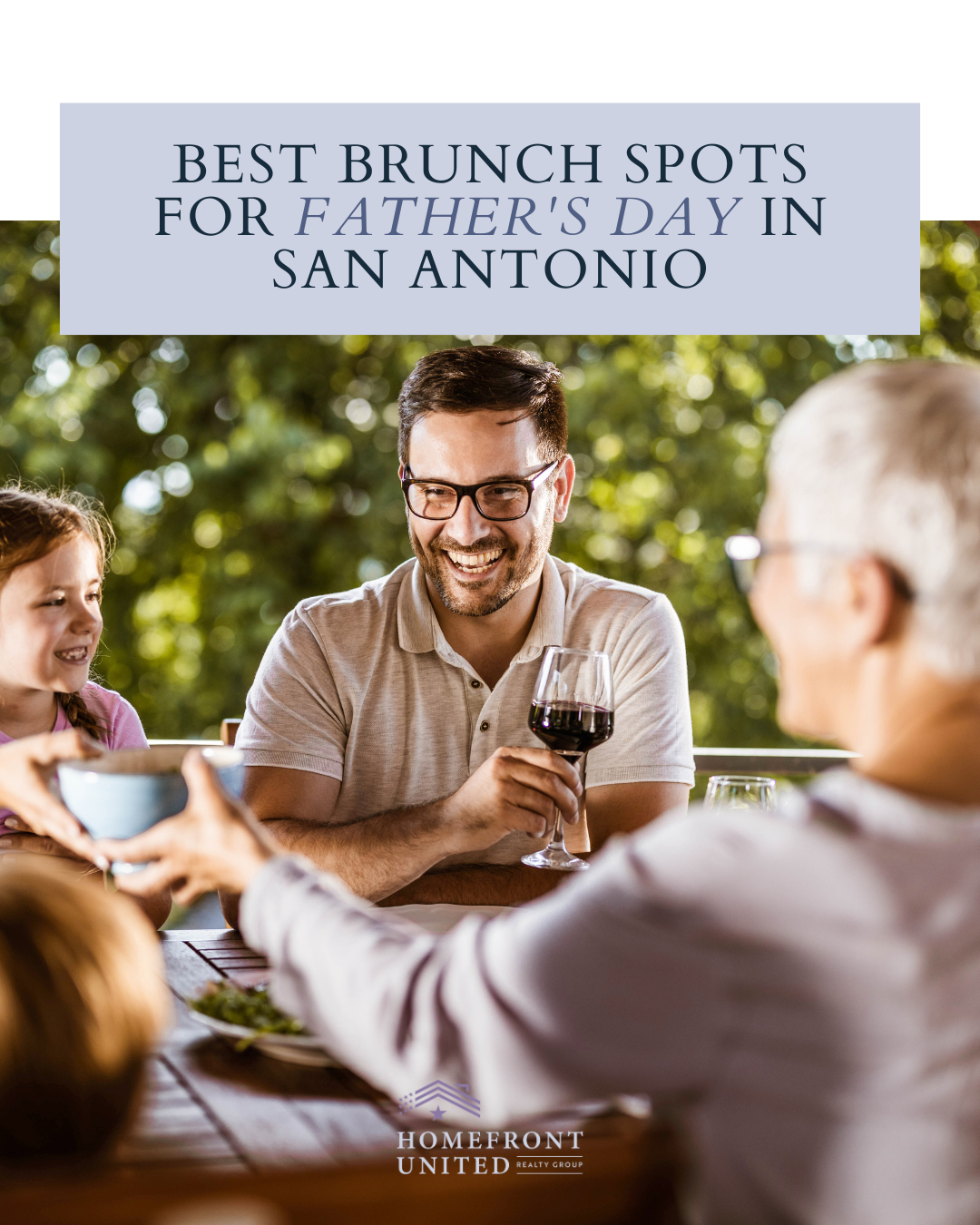 Best Brunch Spots for Father's Day in San Antonio header image.