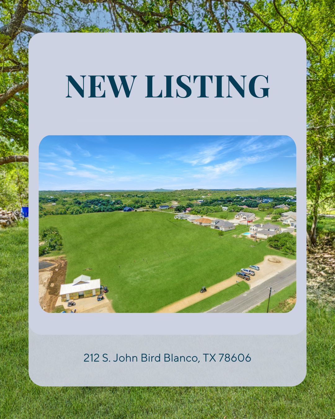 Discover Golf Course Living at 212 S John Bird, Blanco, TX 78606 header image.