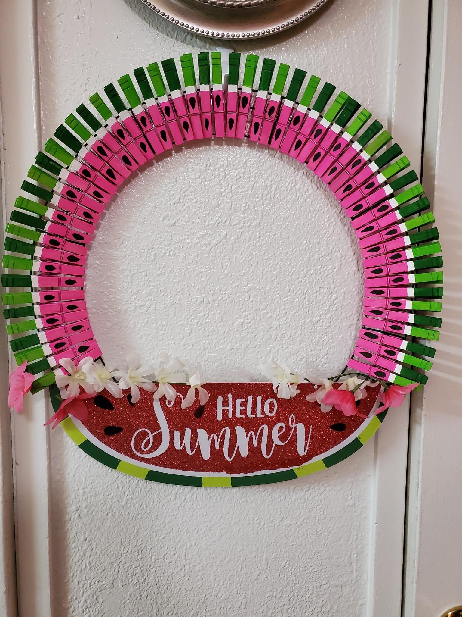 DIY Clothespin Summer Wreath header image.