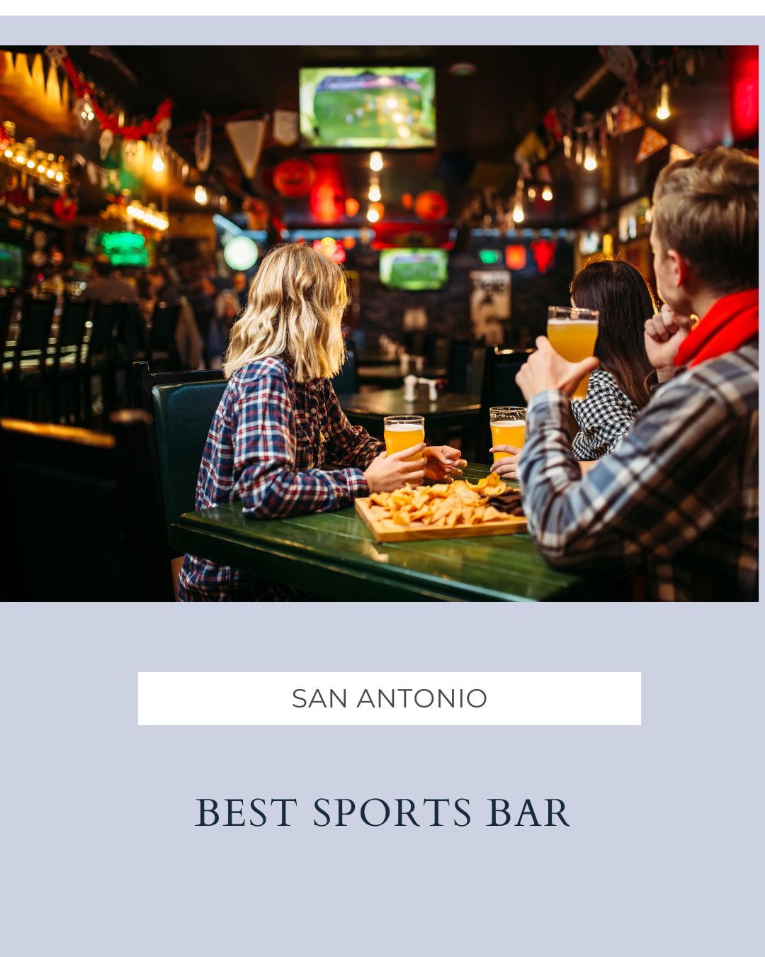 🏈 Best Sports Bars in San Antonio: Where Fans Unite and Spirits Soar header image.