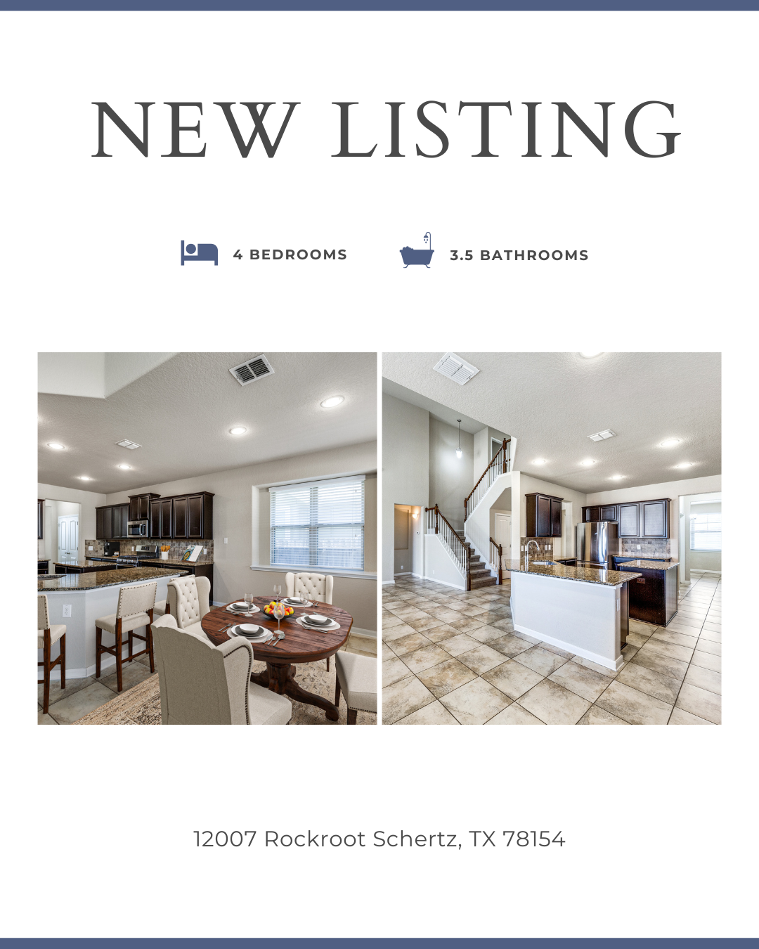 Just Listed: 12007 Rockroot, Schertz, TX 78154 – A Stunning Home in The Crossvine! header image.