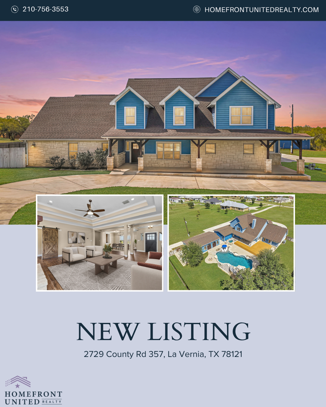 2729 County Rd 357: Custom Texas Country Living on 14.51 Acres in La Vernia header image.