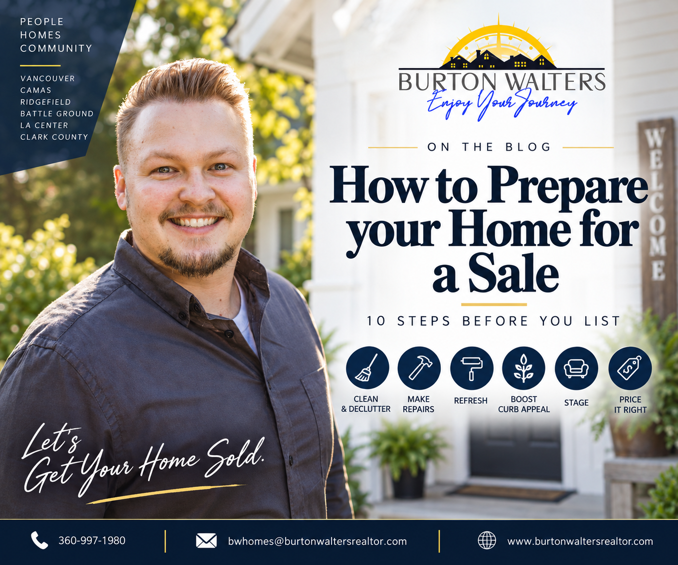 How to Prepare Your Home for Sale in Clark County, WA header image.