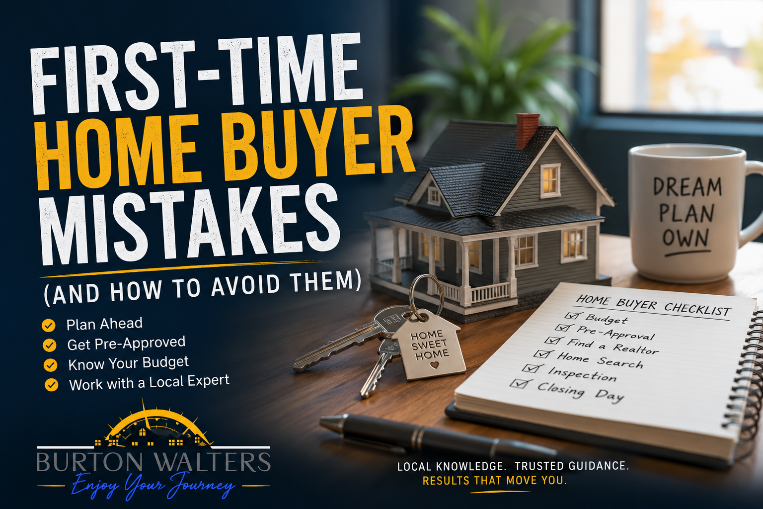 10 First-Time Home Buyer Mistakes (And How to Avoid Them) header image.