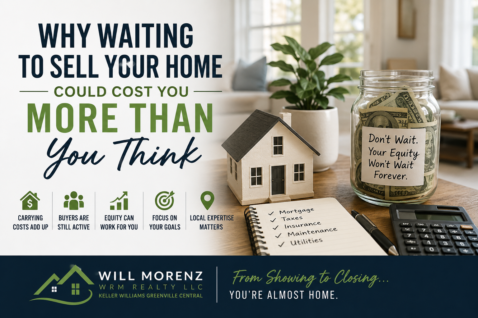 Why Waiting to Sell Your Home Could Cost You More Than You Think header image.