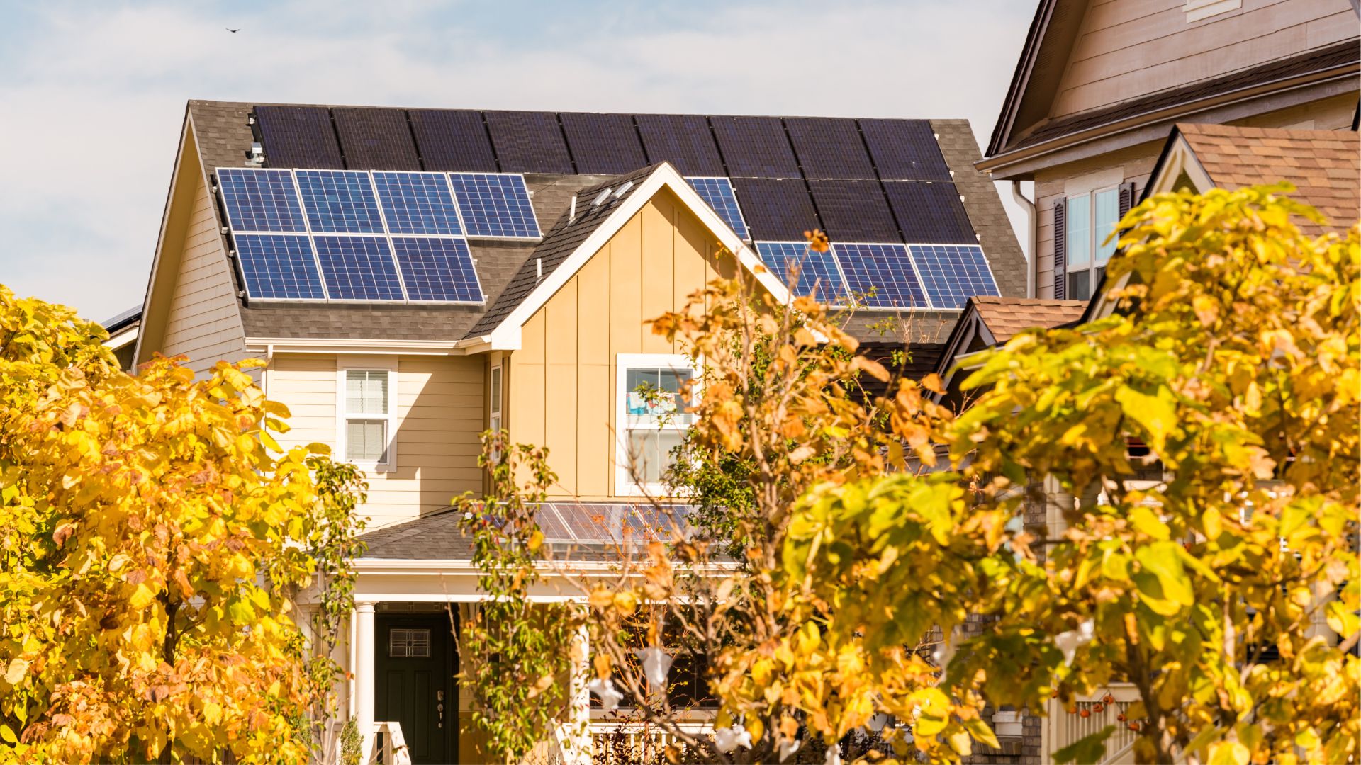 Roof with Solar Panels on It