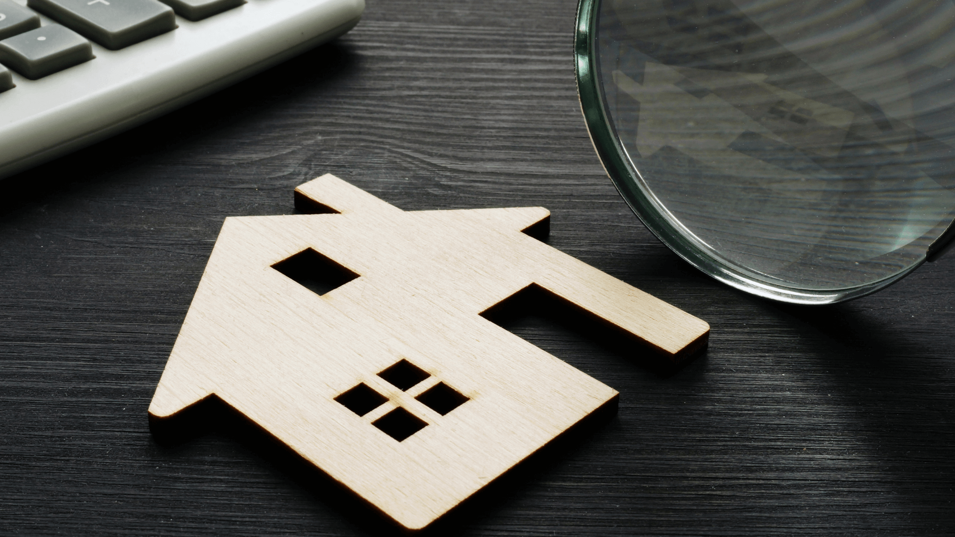 Wooden cut out of a house