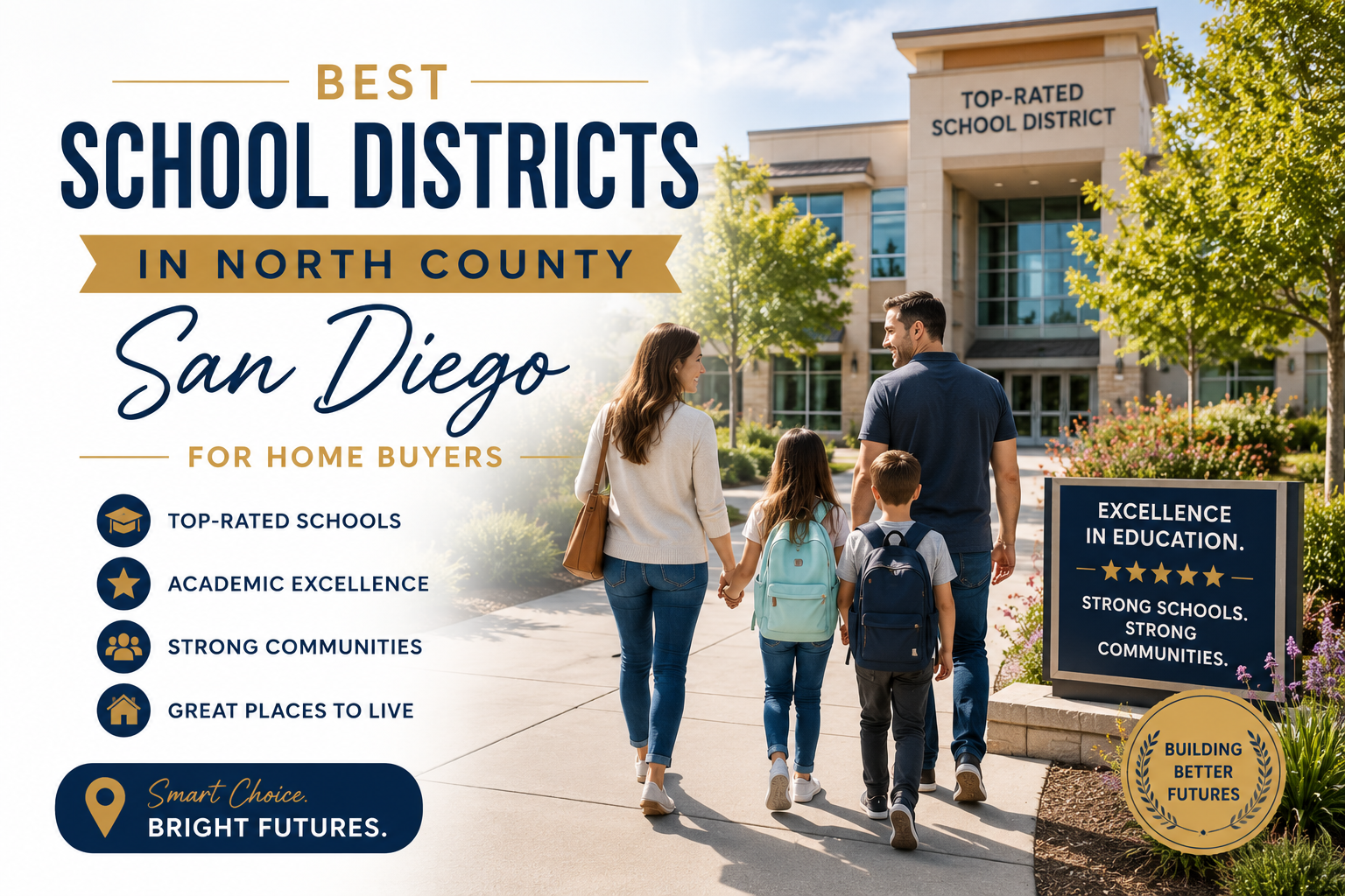 Best School Districts in North County San Diego for Home Buyers header image.
