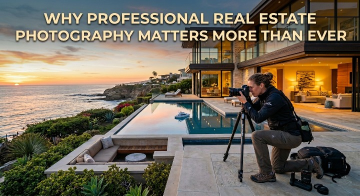 Why Professional Real Estate Photography Matters More Than Ever header image.