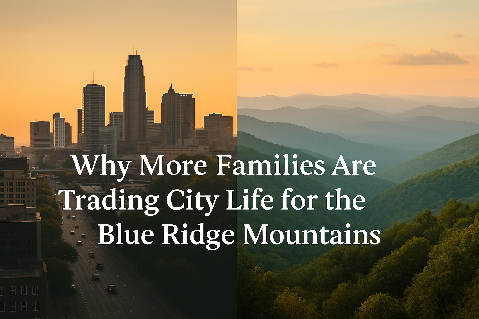 Why More Families Are Trading City Life for the Blue Ridge Mountains header image.