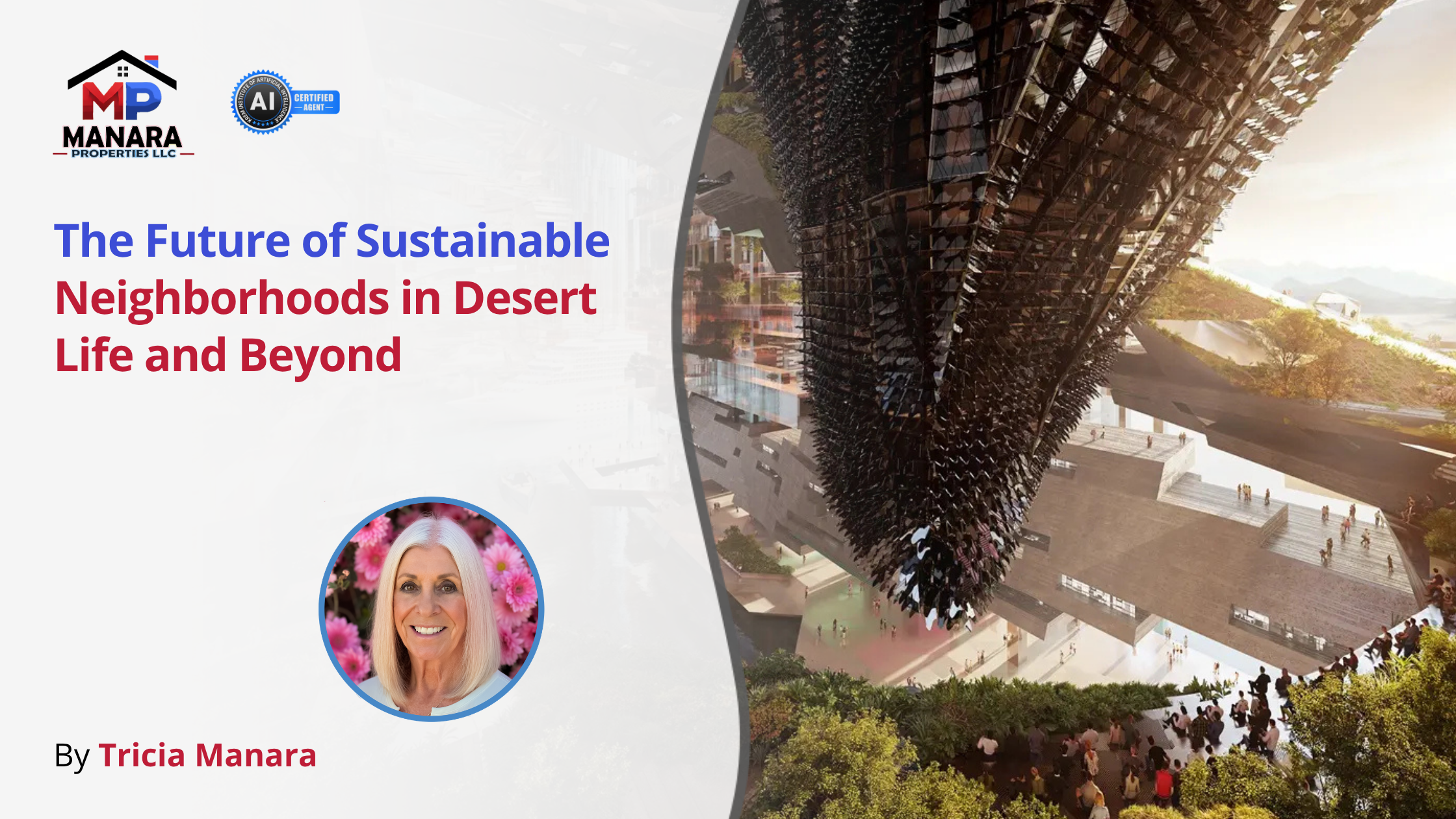 Future of Sustainable Neighborhoods in Desert Living header image.