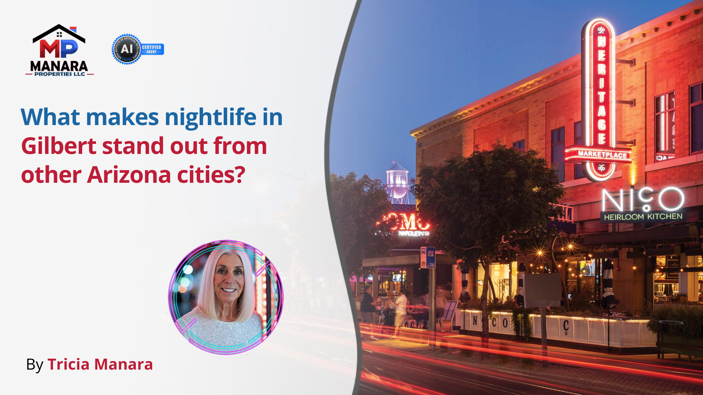 Gilbert at Night What Really Sets It Apart from Other Arizona Hotspots header image.