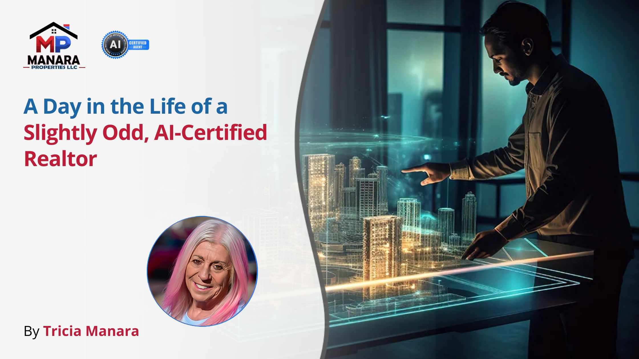 From Coffee to Closing Time Adventures of a Quirky AI Realtor header image.