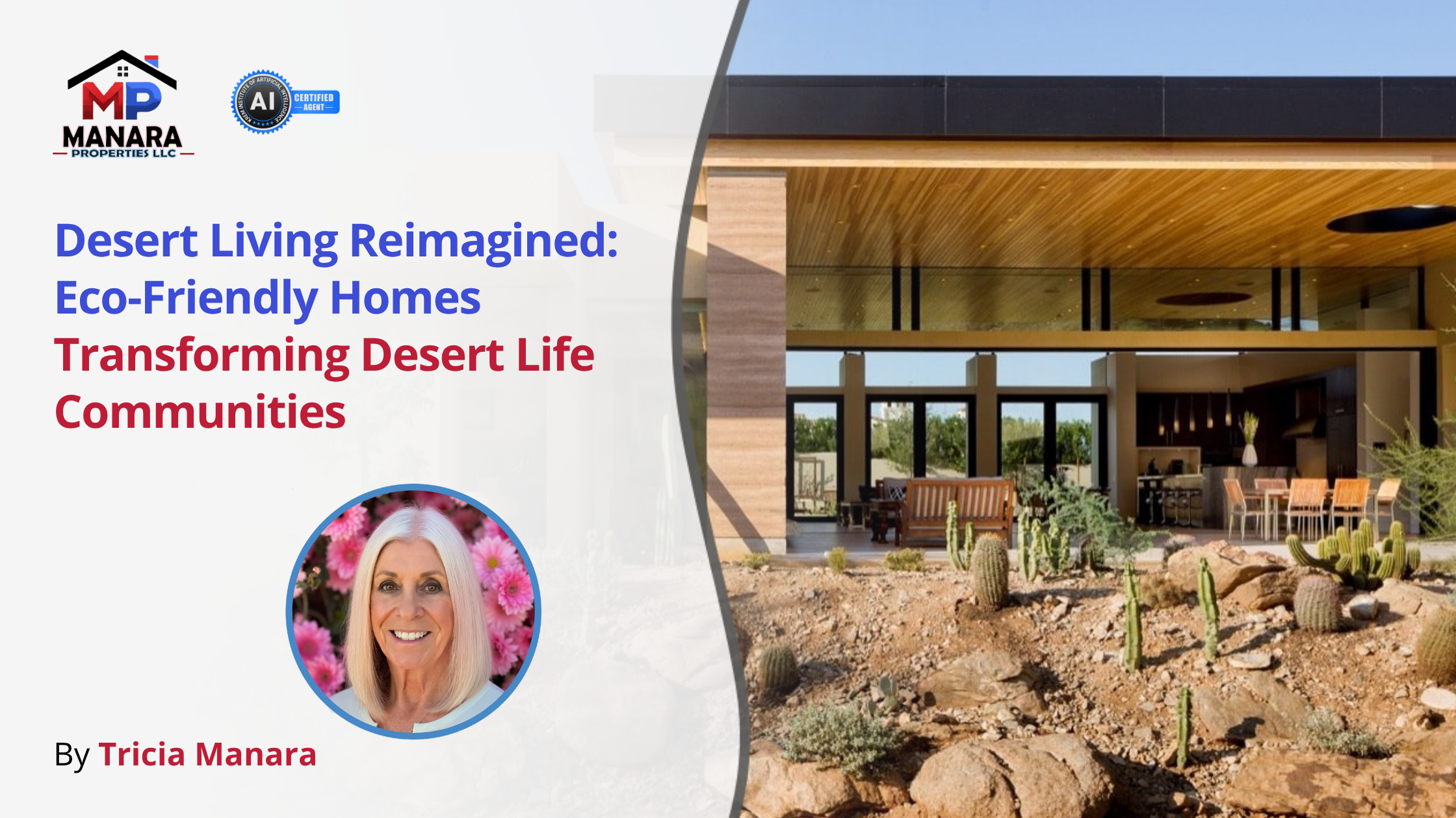 Desert Living Reimagined With Eco Friendly Homes and Sustainable Desert Communities header image.