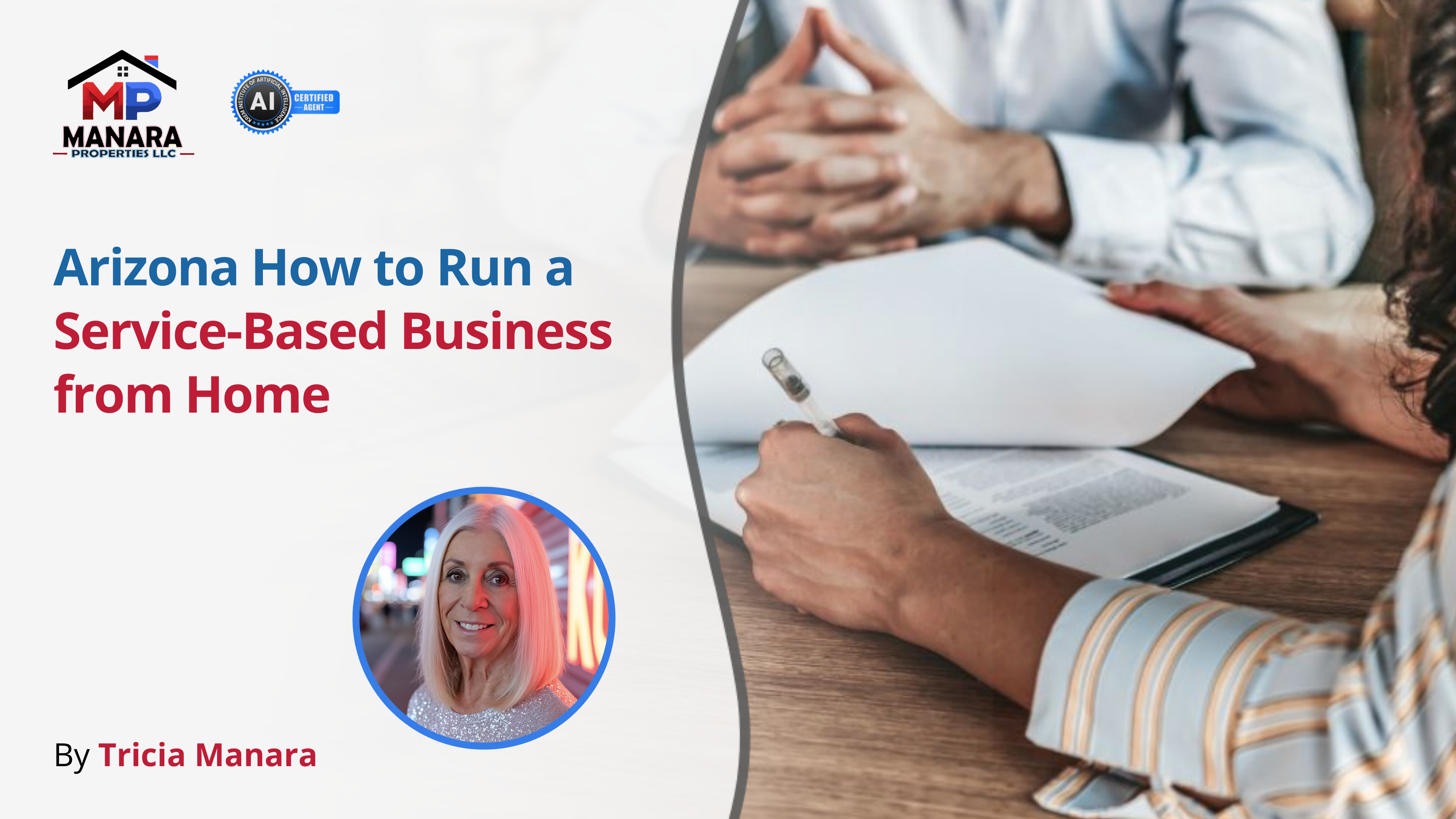 How to Run a Service-Based Business from Home in Arizona header image.