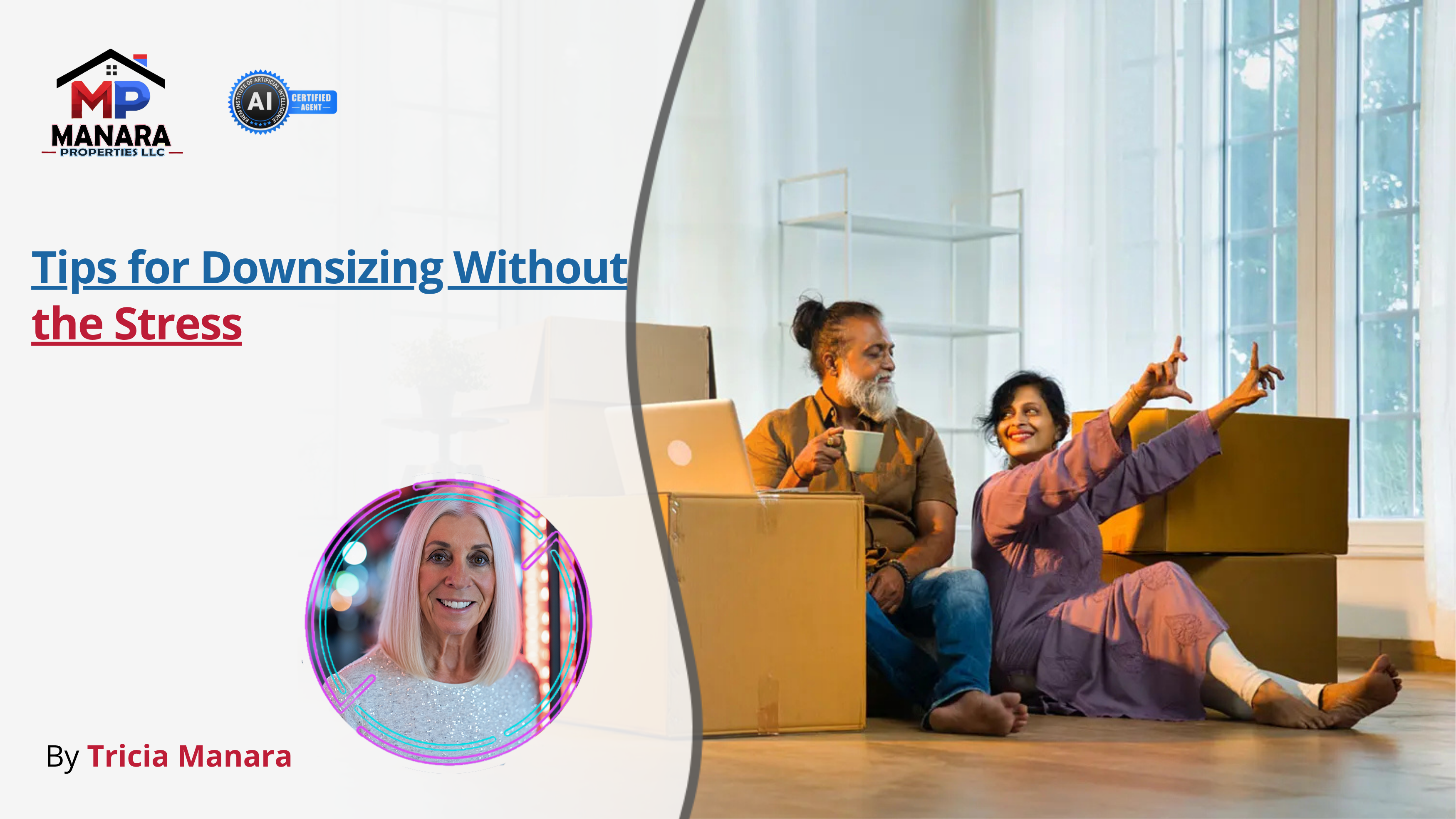 Easy Ways to Make Downsizing Feel Less Overwhelming header image.