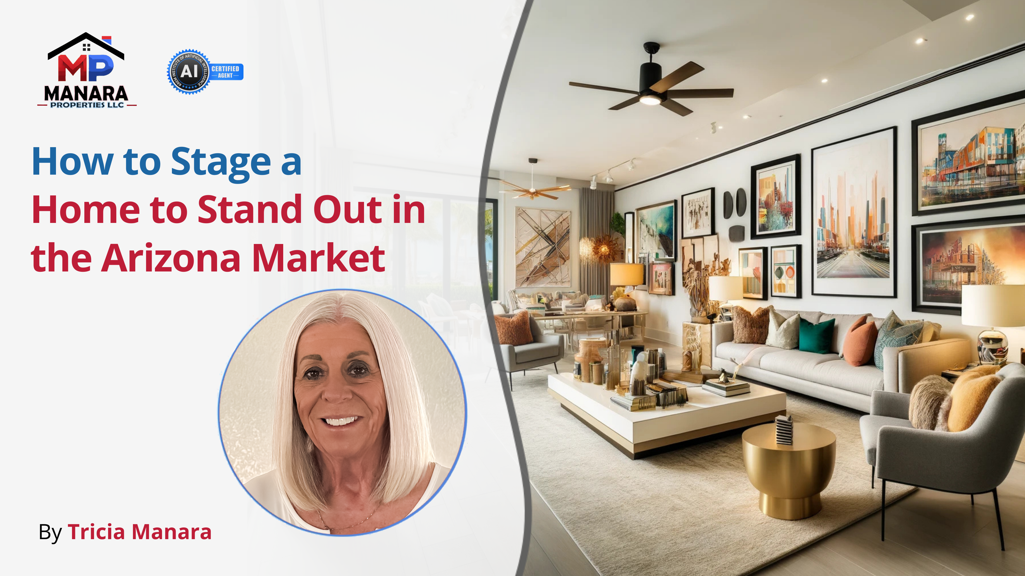 A Home Staging Guide for Selling Success in Arizona header image.